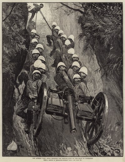 The Afghan War, Guns crossing the Khojak Pass on the Road to Candahar by Richard Caton Woodville junior